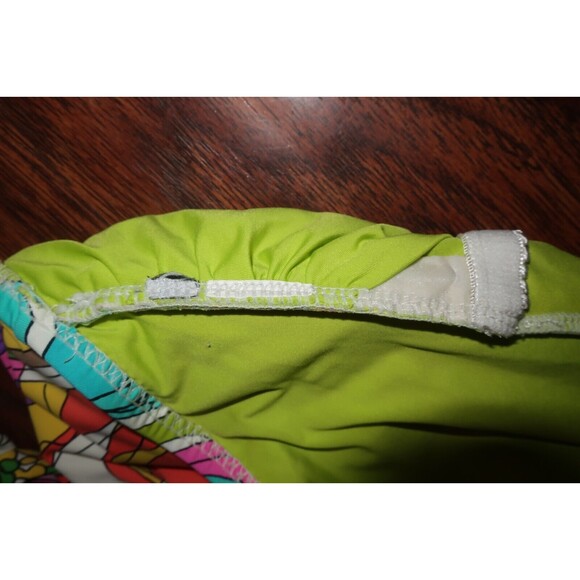 Trina Turk One Piece Swimsuit 12 14 Tropical Halter Top Kaleidoscope L XL Swim - Picture 10 of 10